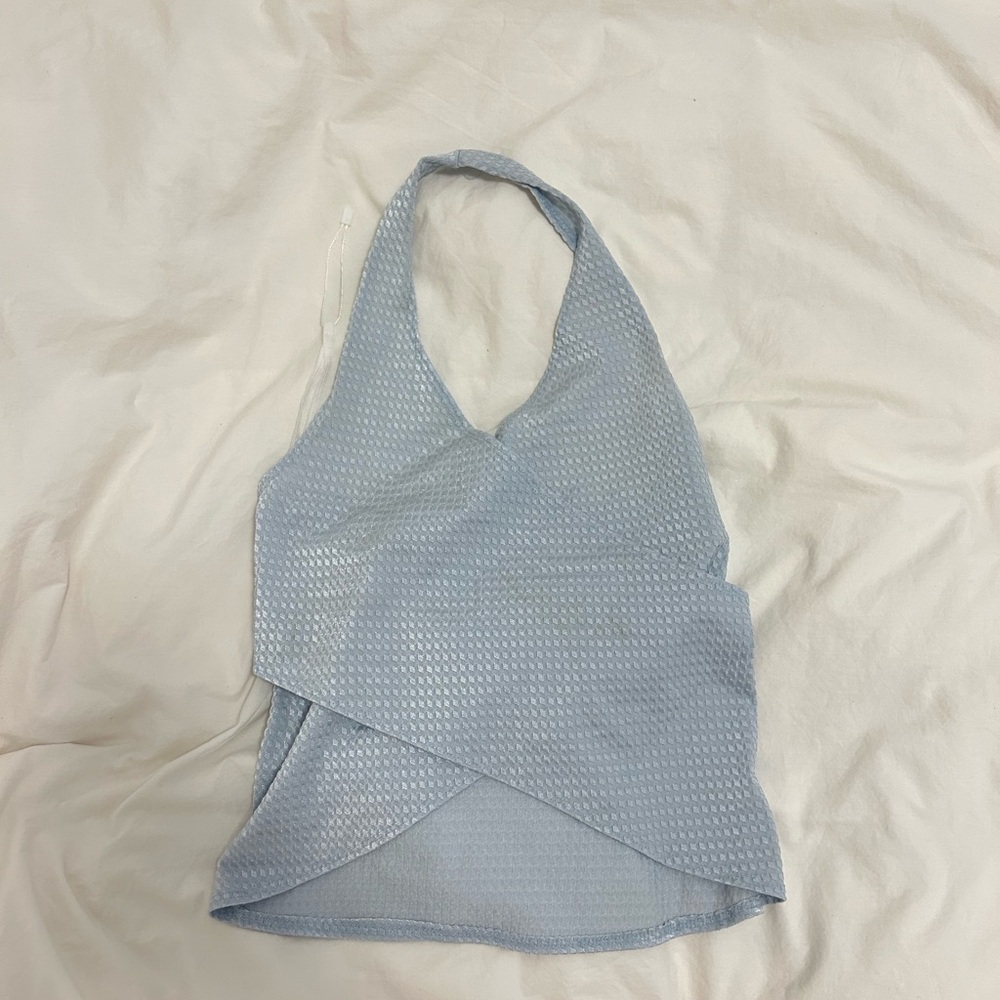 Light blue halter